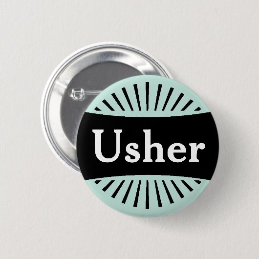 Badge Rond 5 Cm Étiquette moderne de nom de conception de (Devant & derrière)