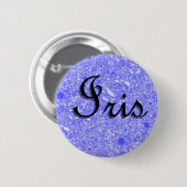 Badge Rond 5 Cm Étiquette nommée d'iris (Devant & derrière)