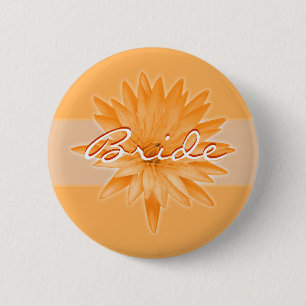Badge Rond 5 Cm Étiquettes de nom de mariage de jeune mariée -