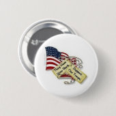 Badge Rond 5 Cm étiquettes et drapeau de chien (Devant & derrière)