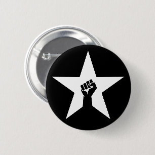 Badge Rond 5 Cm Étoile anti-fasciste