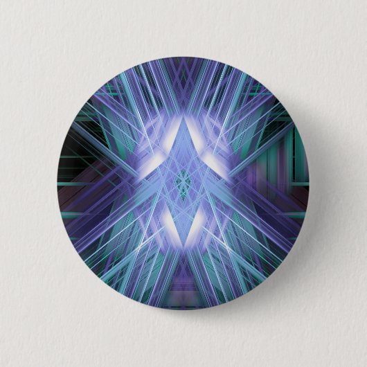 Badge Rond 5 Cm étoile bleue brillante (Devant)