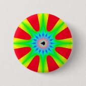 Badge Rond 5 Cm Étoile - Bouton fractal (Devant)