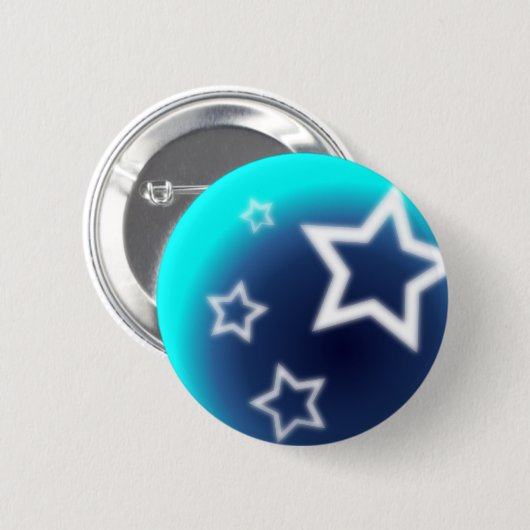 Badge Rond 5 Cm Étoile brillante (Devant & derrière)