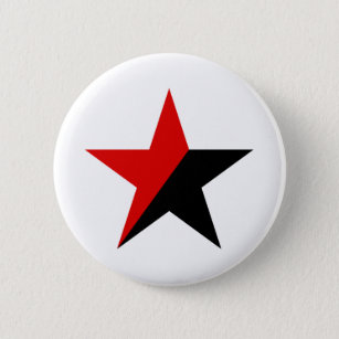 Badge Rond 5 Cm Étoile d'anarchiste