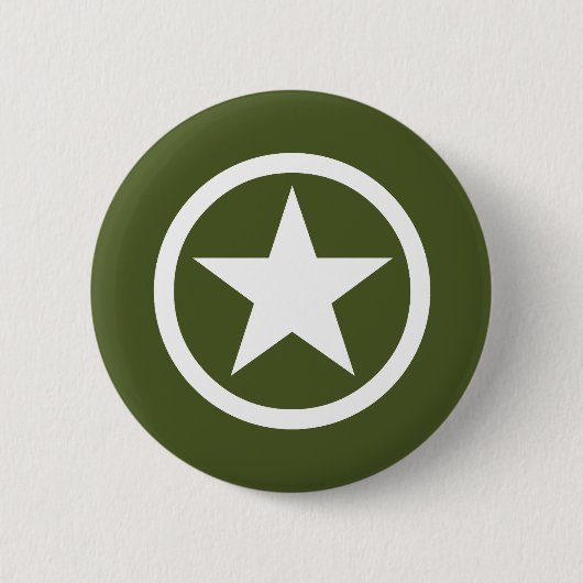 Badge Rond 5 Cm Étoile d'armée (Devant)