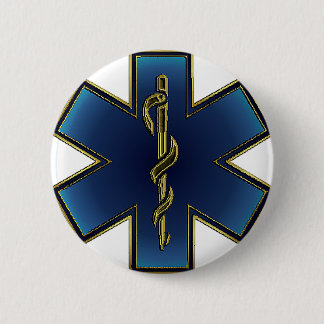 Badge Rond 5 Cm Étoile de bouton de la vie SME