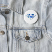 Badge Rond 5 Cm Étoile de David (En situation)