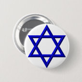 Badge Rond 5 Cm Étoile de David (Devant & derrière)