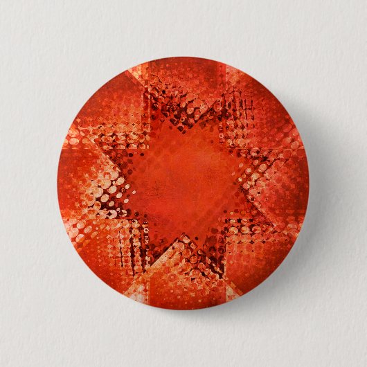Badge Rond 5 Cm Étoile de demi-teinte rétro (Devant)