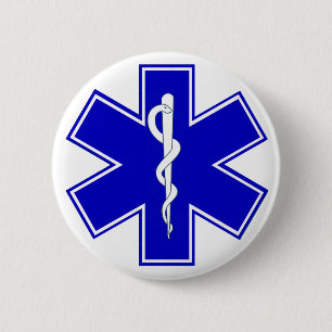 Badge Rond 5 Cm Étoile de la vie