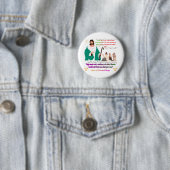 Badge Rond 5 Cm Étoile de l'Espoir Éternel (En situation)