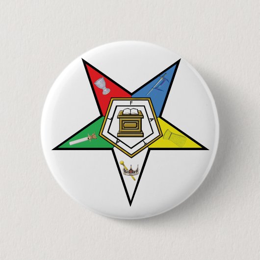 Badge Rond 5 Cm Étoile de l'OES (Devant)