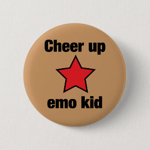 Badge Rond 5 Cm Étoile d'Emo