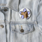 Badge Rond 5 Cm Étoile du cheval (En situation)