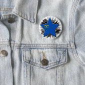 Badge Rond 5 Cm Étoile du Nevada (En situation)