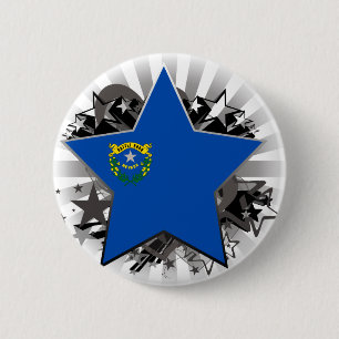 Badge Rond 5 Cm Étoile du Nevada
