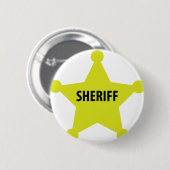 Badge Rond 5 Cm étoile du shérif (Devant & derrière)