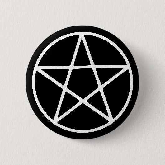 Badge Rond 5 Cm Étoile - Emo - Goth - Bouton (Devant)