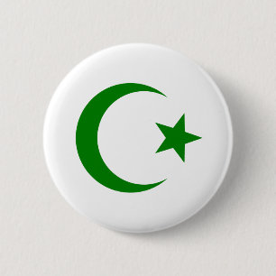 Badge Rond 5 Cm Étoile et croissant