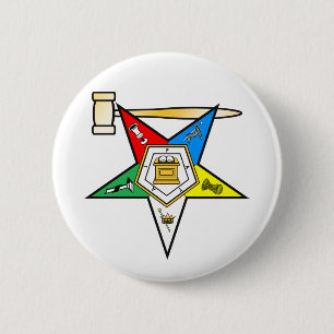 Badge Rond 5 Cm Étoile orientale après des articles d'infirmièr