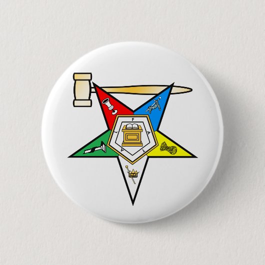 Badge Rond 5 Cm Étoile orientale après des articles d'infirmière (Devant)