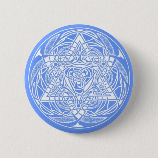Badge Rond 5 Cm Étoile ornée de David (Devant)