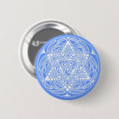 Badge Rond 5 Cm Étoile ornée de David (Devant & derrière)