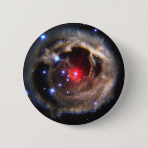 Badge Rond 5 Cm Étoile rouge