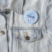 Badge Rond 5 Cm Étoile Snoopy Fun Spangé (En situation)