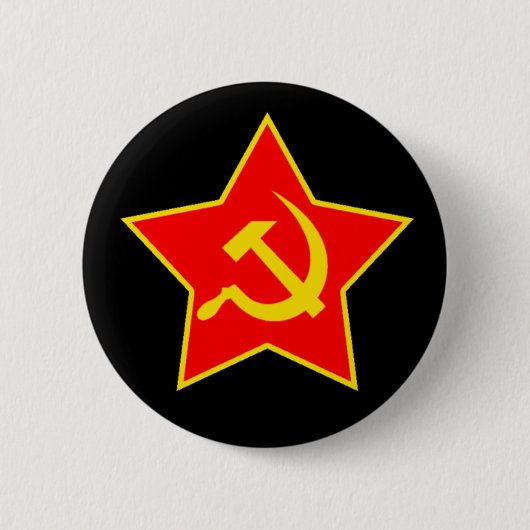 Badge Rond 5 Cm Étoile soviétique (Devant)