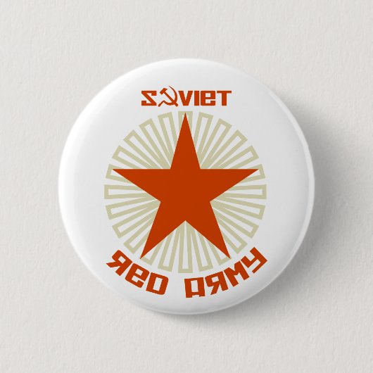 Badge Rond 5 Cm Étoile soviétique d'armée rouge (Devant)