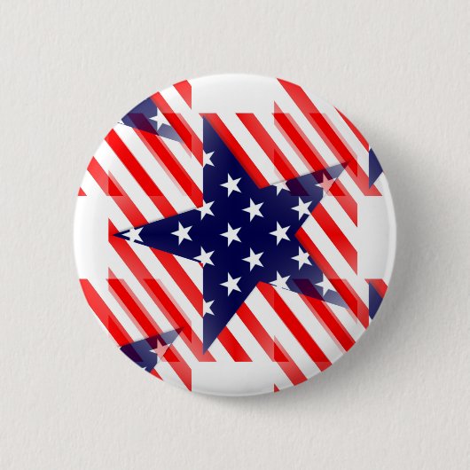 Badge Rond 5 Cm étoile usa (Devant)