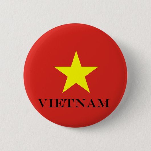Badge Rond 5 Cm étoile vietnamienne (Devant)