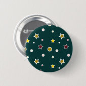 Badge Rond 5 Cm Étoiles (Devant & derrière)