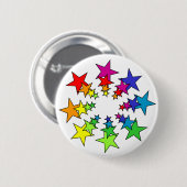 Badge Rond 5 Cm Étoiles (Devant & derrière)