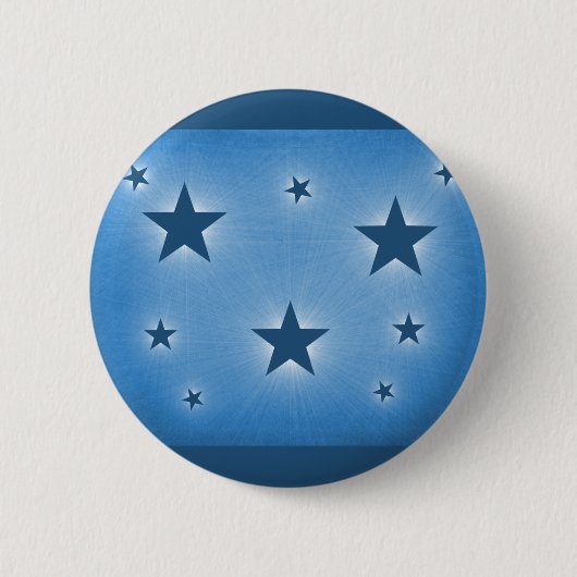 Badge Rond 5 Cm Étoiles dans le bouton Ciel de nuit, Bleu (Devant)