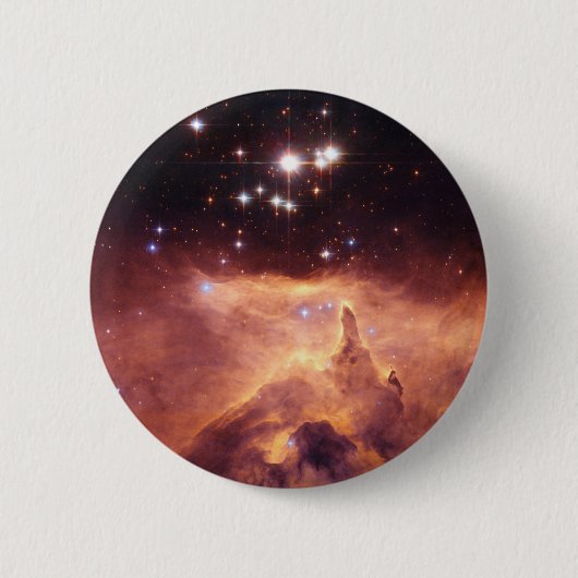 Badge Rond 5 Cm Étoiles dans l'espace profond (Devant)