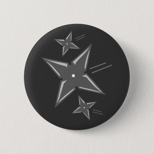 Badge Rond 5 Cm Étoiles de Ninja (Devant)