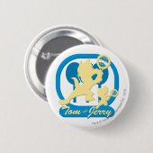Badge Rond 5 Cm Étoiles de tennis Tom et Jerry 3 (Devant & derrière)