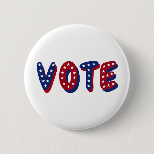 Badge Rond 5 Cm Étoiles de vote (Devant)