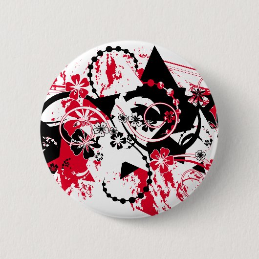 Badge Rond 5 Cm étoiles grondeuses (Devant)
