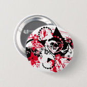 Badge Rond 5 Cm étoiles grondeuses (Devant & derrière)