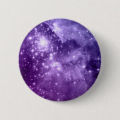 Badge Rond 5 Cm Étoiles magiques violettes (Devant)