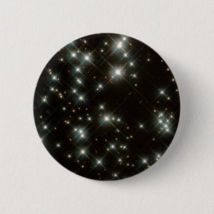 Badge Rond 5 Cm Étoiles naines blanches antiques dans la galaxie