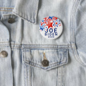 Badge Rond 5 Cm Étoiles patriotiques Joe Biden 2020 (En situation)