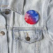 Badge Rond 5 Cm étoiles & rayures (En situation)