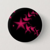 Badge Rond 5 Cm étoiles roses (Devant)
