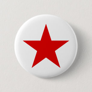 Badge Rond 5 Cm Étoiles rouges de rouge de ★ d'étoile