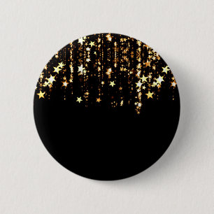 Badge Rond 5 Cm étoiles tombantes